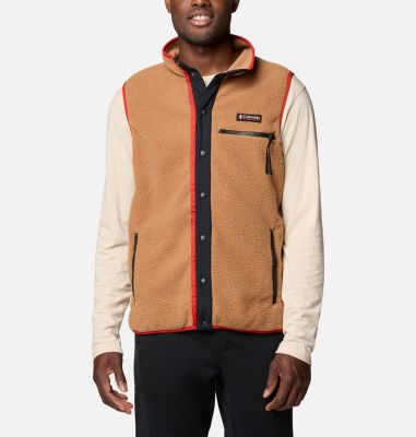 Men's Helvetia II Vest, Color: Camel Brown, image 1