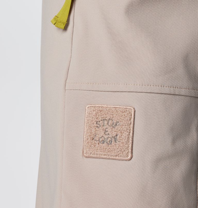 Women's Wallowa Softshell Overalls, Color: Crushed Clay, image 5