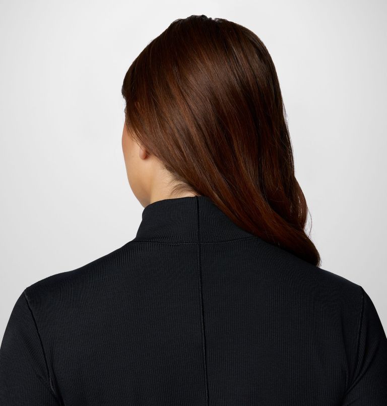 Women's Wallowa Cropped Long Sleeve Shirt, Color: Black, image 6