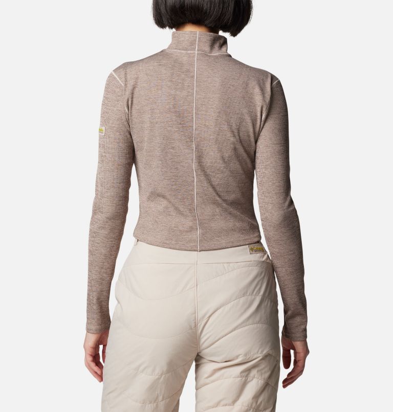 Women's Wallowa Cropped Long Sleeve Shirt, Color: Crushed Clay, Iron, image 2