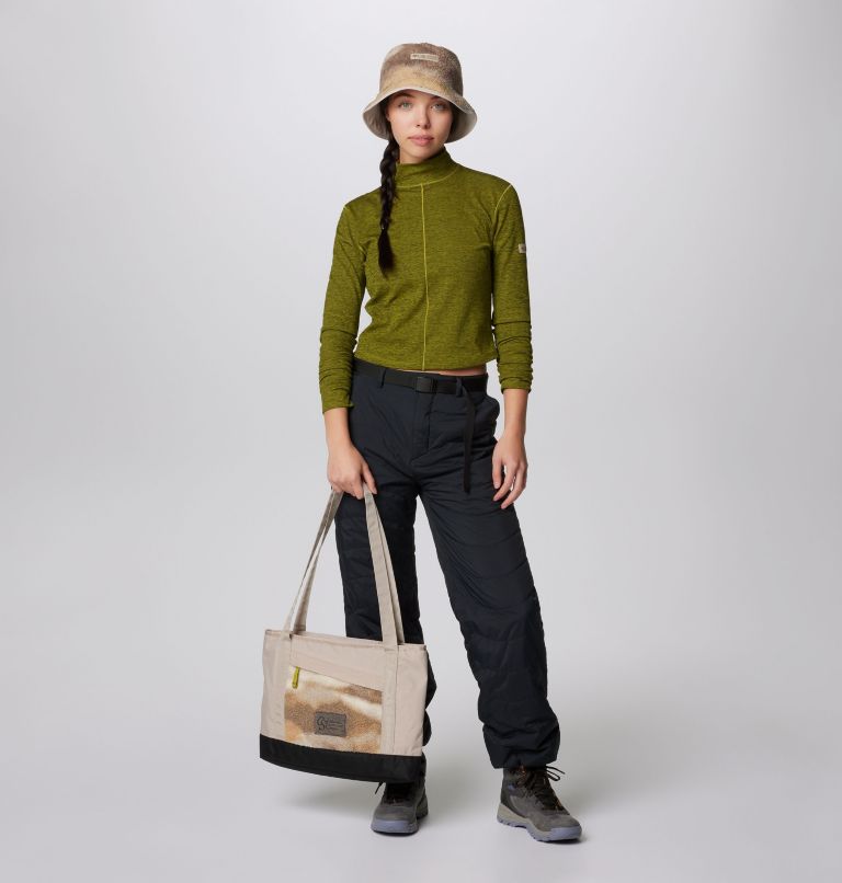 Women's Wallowa Cropped Long Sleeve Shirt, Color: Python Green, Greenscape, image 3