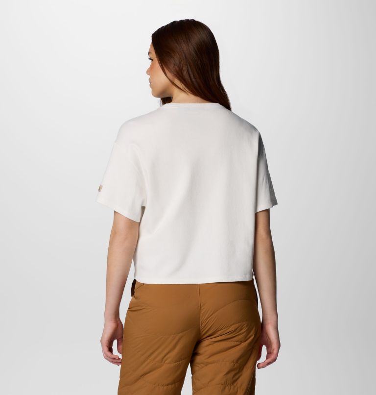 Camiseta corta estampada Wallowa para mujer, Color: Sea Salt, image 2