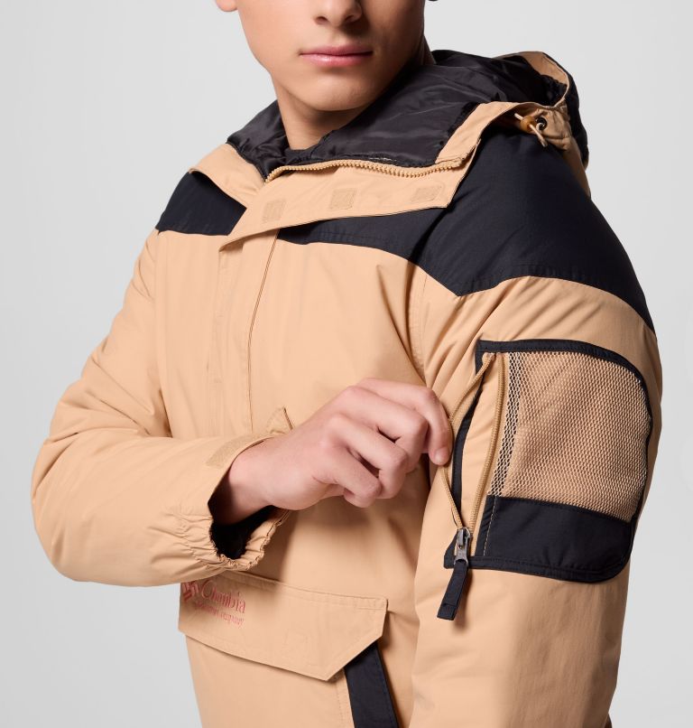 Men's Challenger II Pullover Anorak, Color: Canoe, Black, image 7
