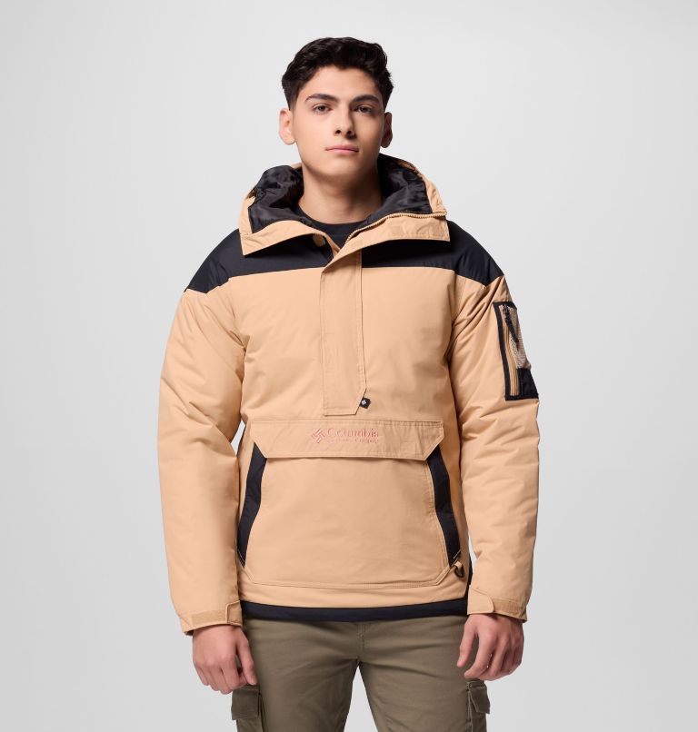 Men's Challenger II Pullover Anorak, Color: Canoe, Black, image 1