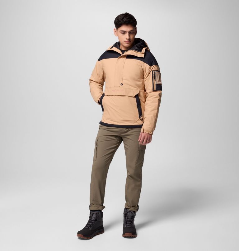 Men's Challenger II Pullover Anorak, Color: Canoe, Black, image 2