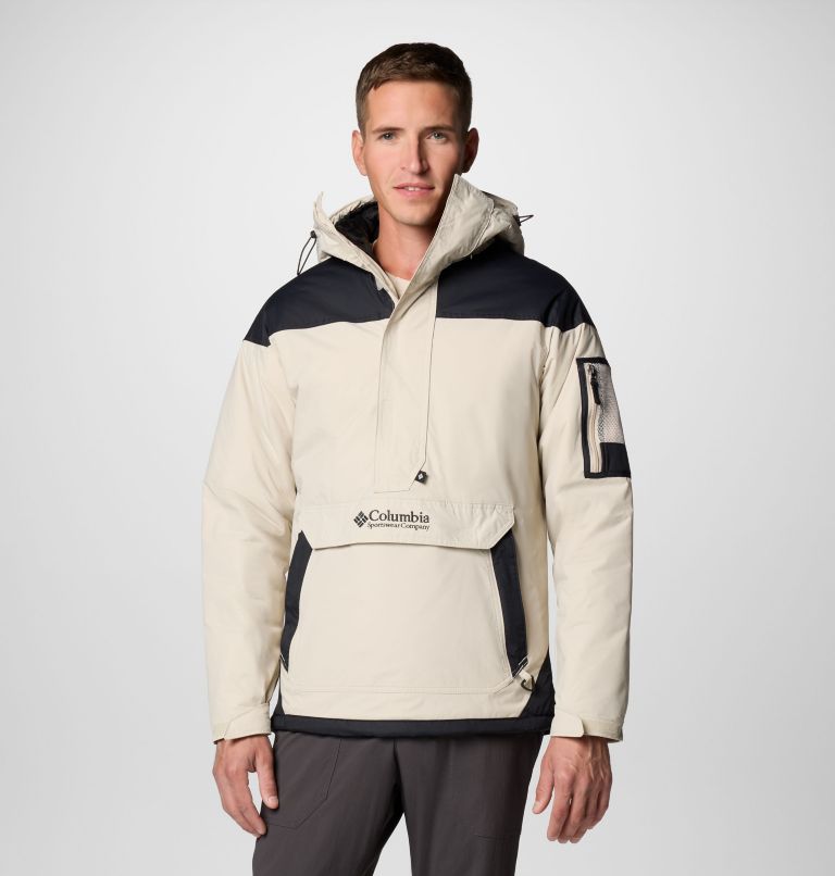 Mens insulated pullover jacket on sale