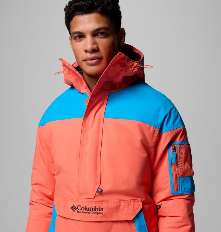 Men's Challenger II Insulated Pullover, Color: Zing, Compass Blue, image 6