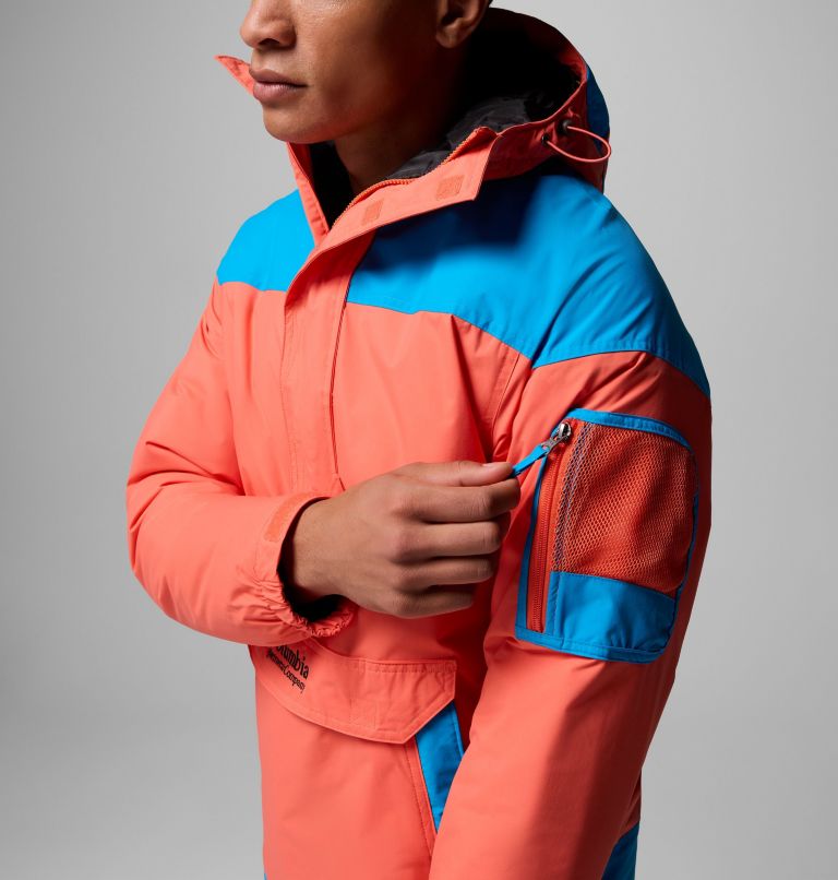 Men's Challenger II Insulated Pullover, Color: Zing, Compass Blue, image 7