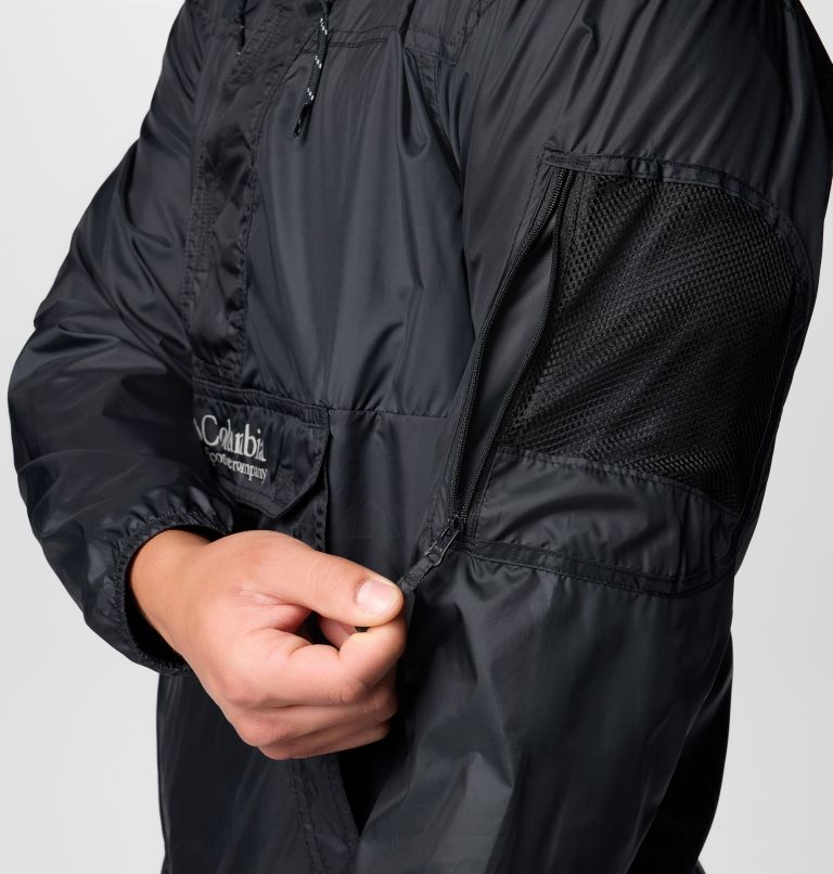 Men's Challenger II Pullover Windbreaker, Color: Black, image 8