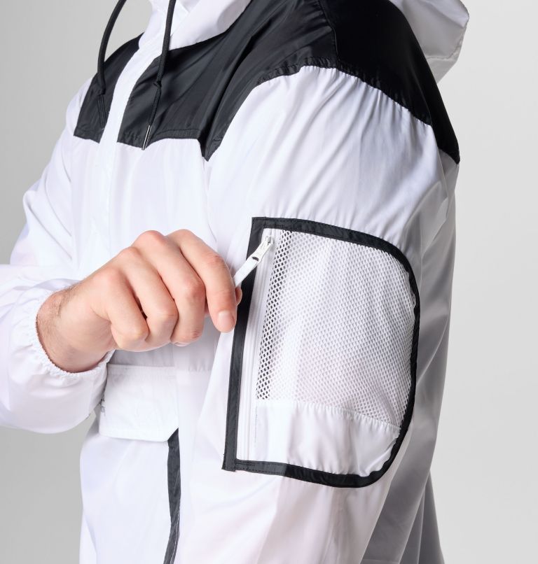 Cortavientos Challenger II para hombre, Color: White, Black, image 8