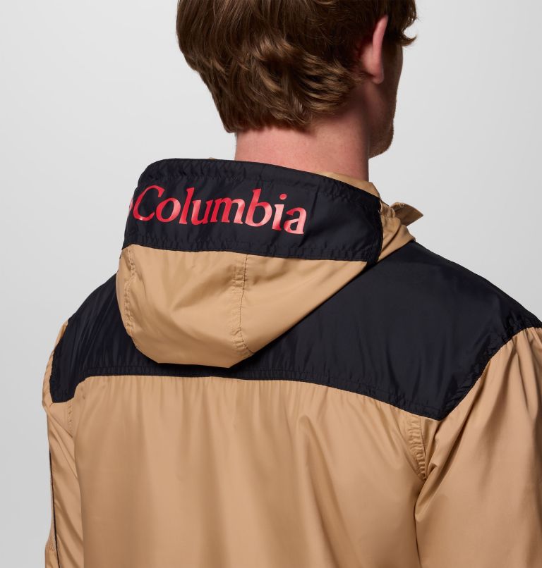 Men's Challenger II Windbreaker, Color: Canoe, Black, image 8
