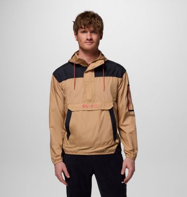 Men's Challenger II Pullover Windbreaker, Color: Canoe, Black, image 3