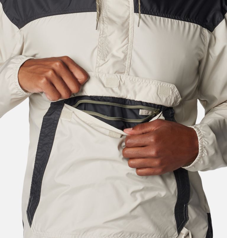 Men's Challenger II Pullover Windbreaker, Color: Dark Stone, Shark, image 6