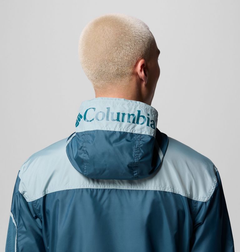 Men's Challenger II Pullover Windbreaker, Color: Everblue, Crushed Blue, image 6