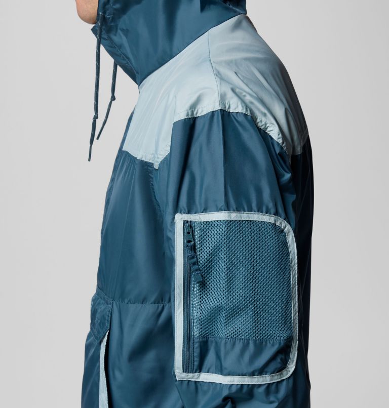 Men's Challenger II Pullover Windbreaker, Color: Everblue, Crushed Blue, image 7