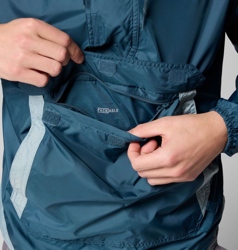 Men's Challenger II Pullover Windbreaker, Color: Everblue, Crushed Blue, image 8
