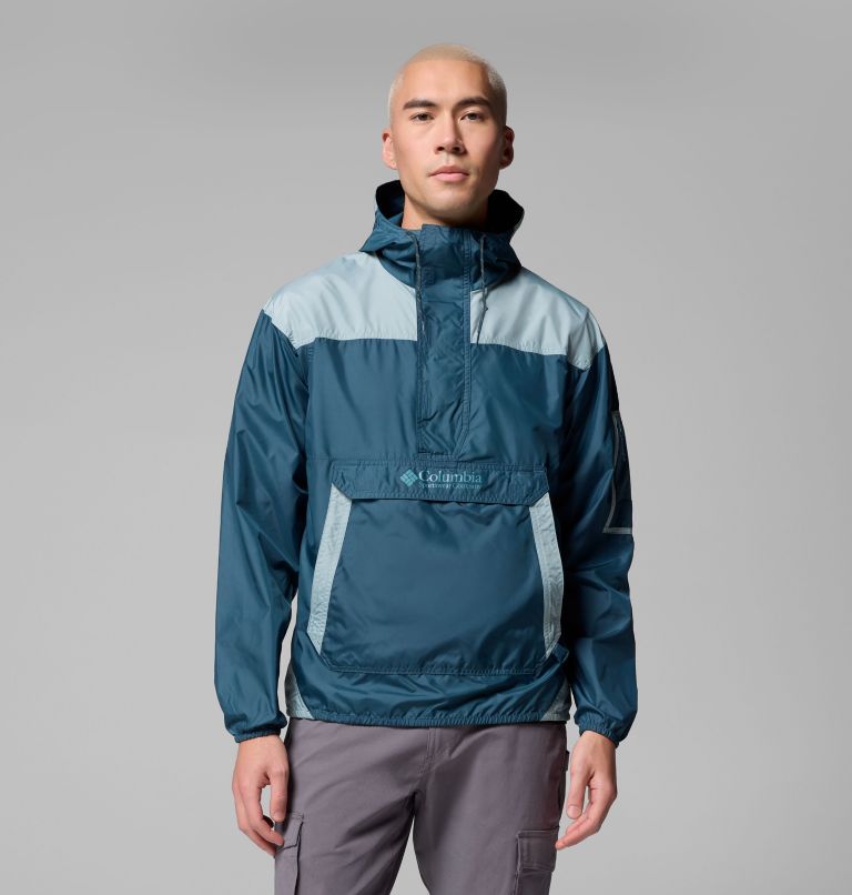 Men's Challenger II Pullover Windbreaker, Color: Everblue, Crushed Blue, image 1