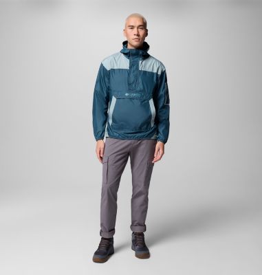 Men's Challenger II Pullover Windbreaker, Color: Everblue, Crushed Blue, image 6