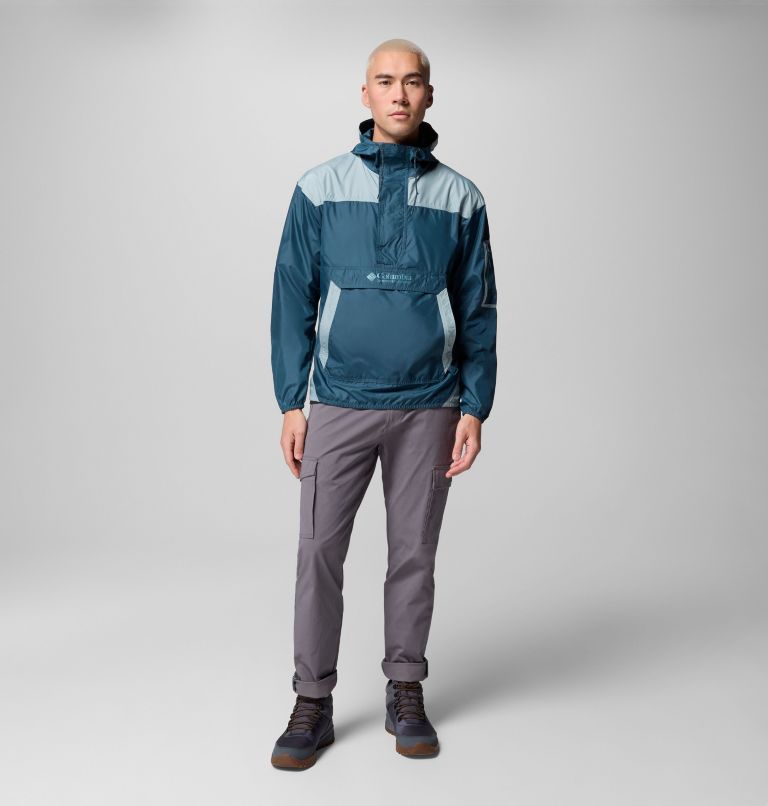 Men's Challenger II Pullover Windbreaker, Color: Everblue, Crushed Blue, image 2