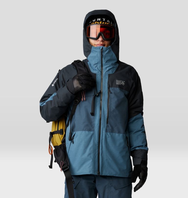 Men's Cloud Bank GORE-TEX Jacket, Color: Adriatic Blue, Moon Blue, Black, image 12