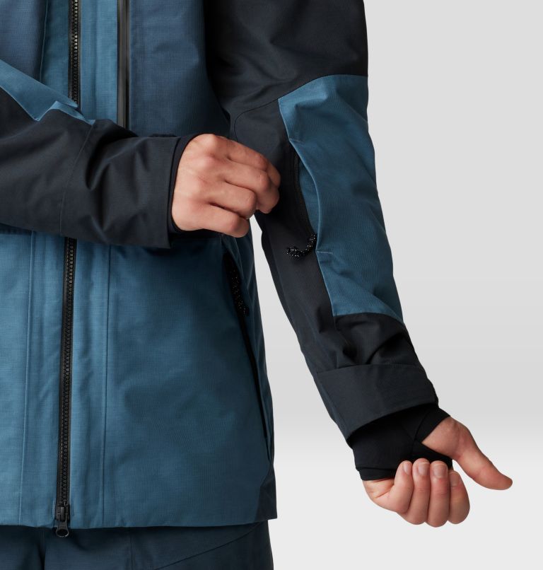 Men's Cloud Bank GORE-TEX Jacket, Color: Adriatic Blue, Moon Blue, Black, image 15