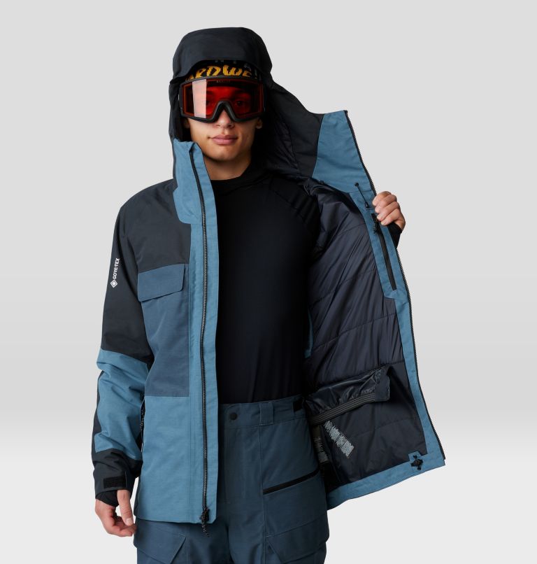 Men's Cloud Bank GORE-TEX Jacket, Color: Adriatic Blue, Moon Blue, Black, image 9