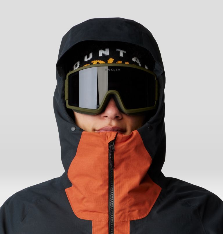 Men's Cloud Bank GORE-TEX Jacket, Color: Raw Carnelian, Black, image 4