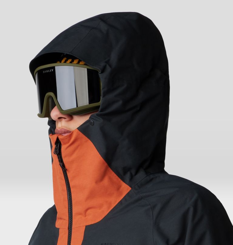 Men's Cloud Bank GORE-TEX Jacket, Color: Raw Carnelian, Black, image 5