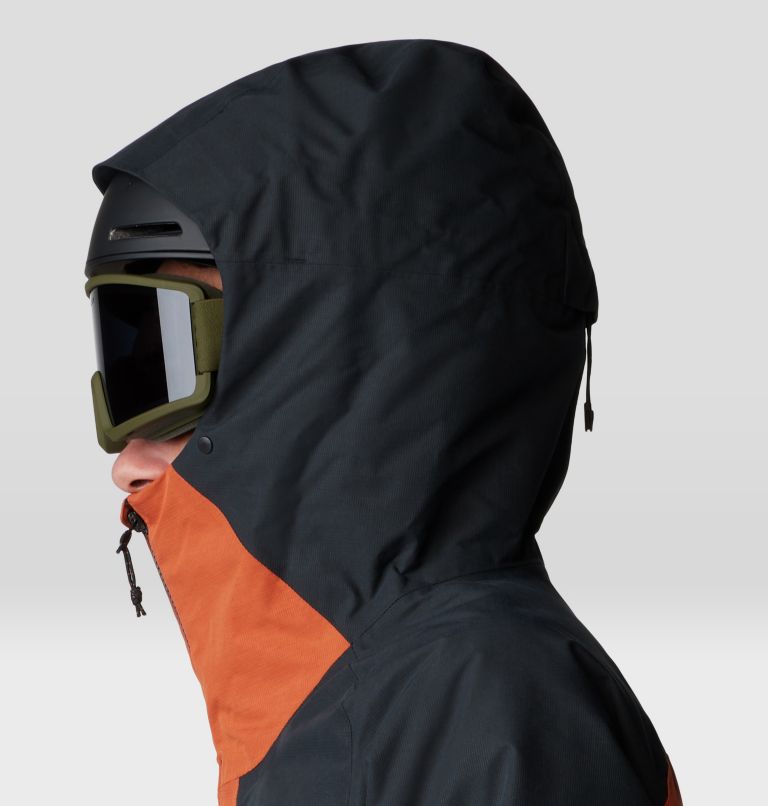 Men's Cloud Bank GORE-TEX Jacket, Color: Raw Carnelian, Black, image 7