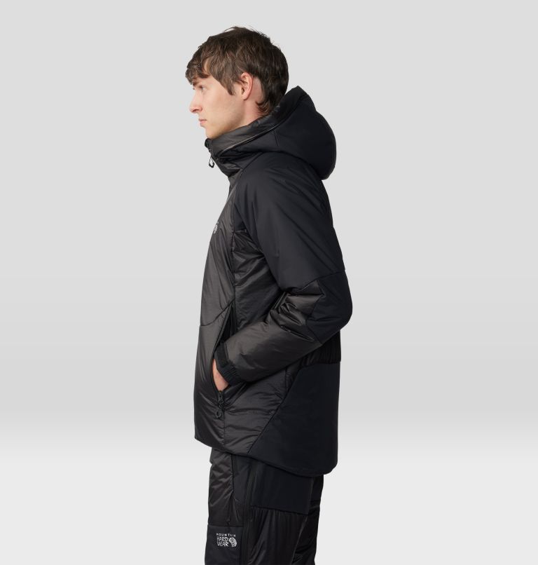 Men's Compressor Alpine Hooded Jacket, Color: Black, image 3