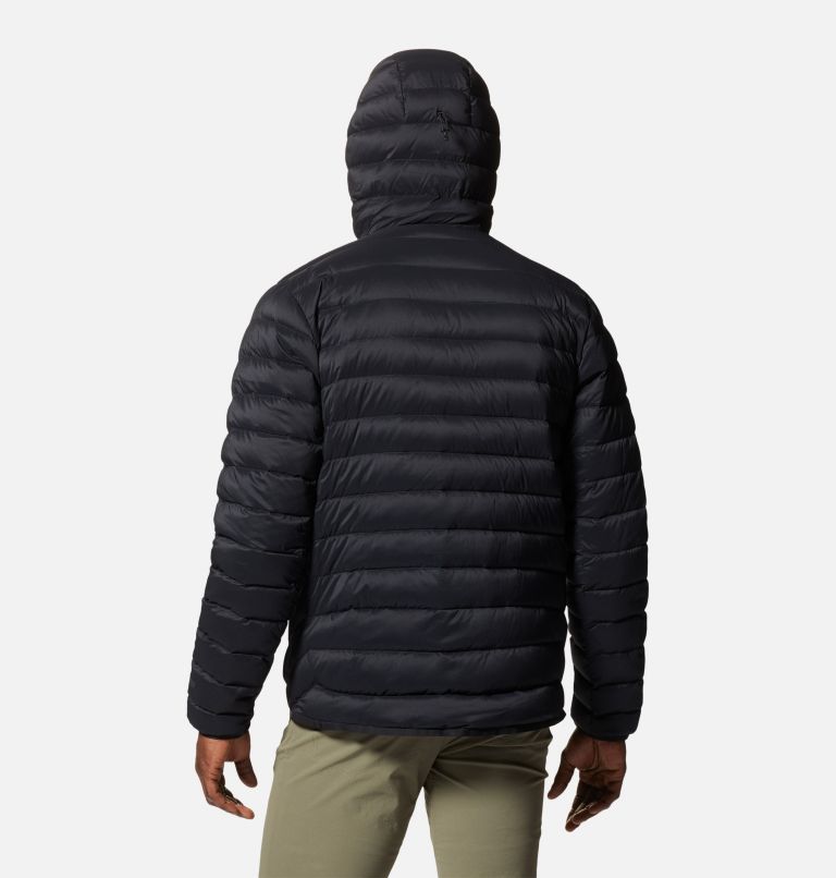 Men's Deloro Down Full Zip Hoody, Color: Black, image 2