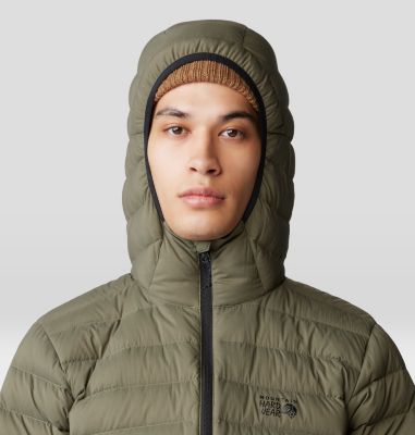 Men's Deloro Down Full Zip Hoody, Color: Stone Green, image 4