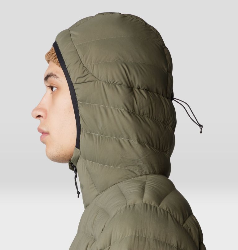 Men's Deloro Down Full Zip Hoody, Color: Stone Green, image 5