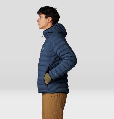 Men's Deloro Down Full Zip Hoody, Color: Moon Blue, image 11