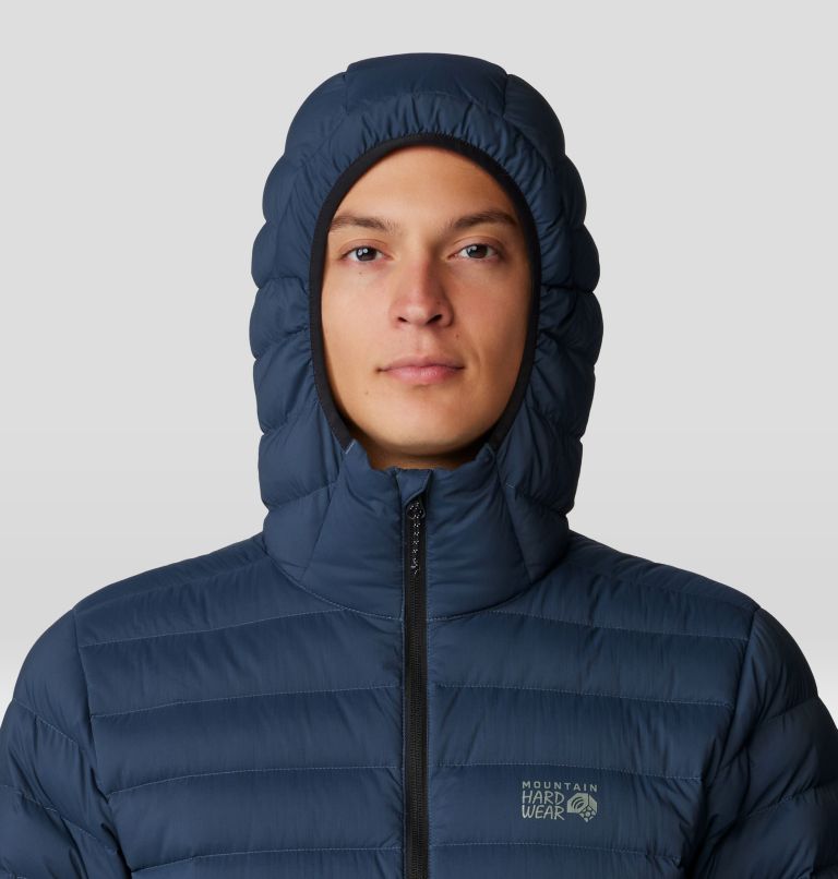 Doudoune zippée à capuche Deloro, Color: Moon Blue, image 4