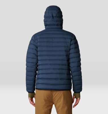 Men's Deloro Down Full Zip Hoody, Color: Moon Blue, image 10