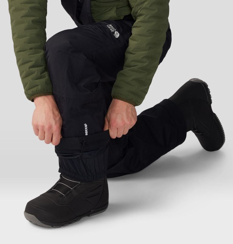 Men's First Tracks Bib, Color: Black, image 9