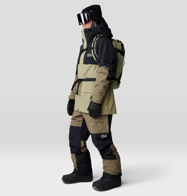 Men's First Tracks Bib, Color: Stone Green, image 11