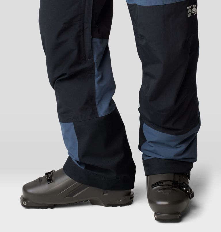 Men's First Tracks Bib, Color: Moon Blue, Black, image 11