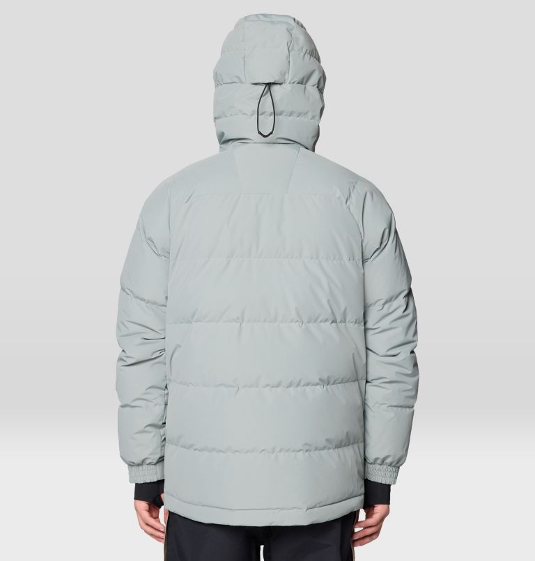 Men's First Tracks Down Jacket, Color: Wet Stone, Black, image 3