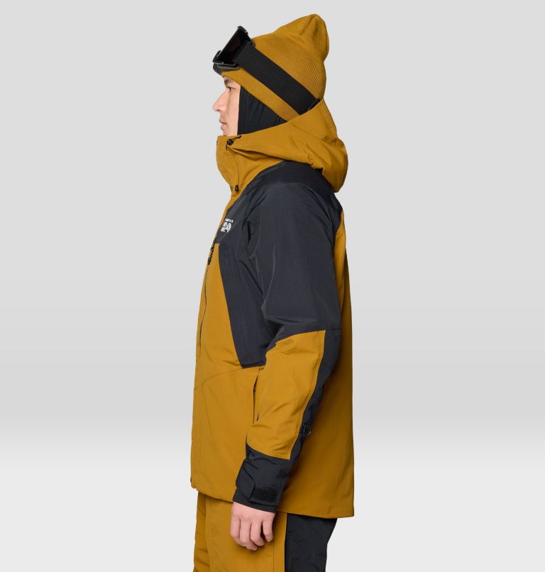 Men's First Tracks Insulated Jacket, Color: Olive Gold, Black, image 5