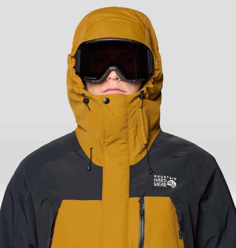 Men's First Tracks Insulated Jacket, Color: Olive Gold, Black, image 7