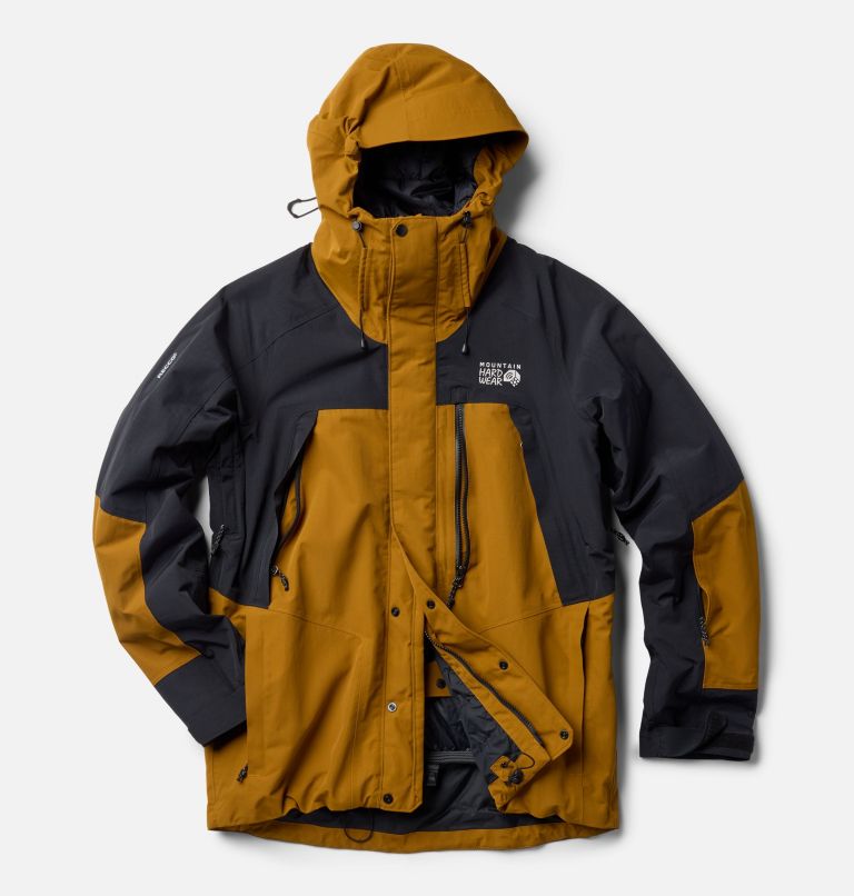 Men's First Tracks Insulated Jacket, Color: Olive Gold, Black, image 3