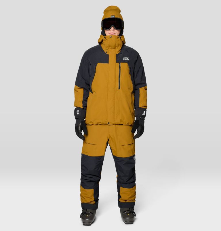 Men's First Tracks Insulated Jacket, Color: Olive Gold, Black, image 2