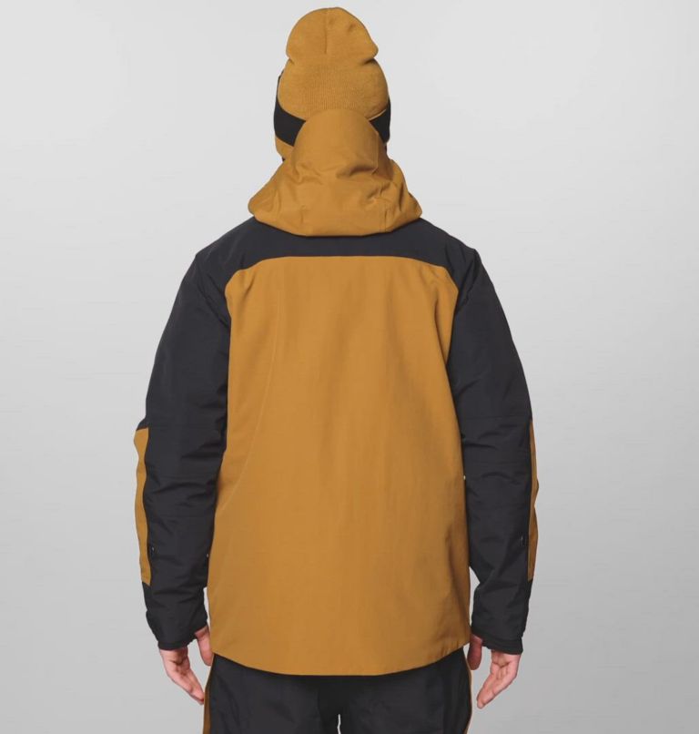 Men's First Tracks Insulated Jacket, Color: Olive Gold, Black
