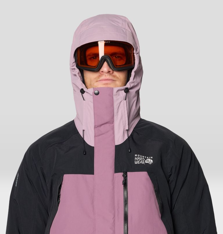 Men's First Tracks Insulated Jacket, Color: Dark Daze, Daze, Black, image 7