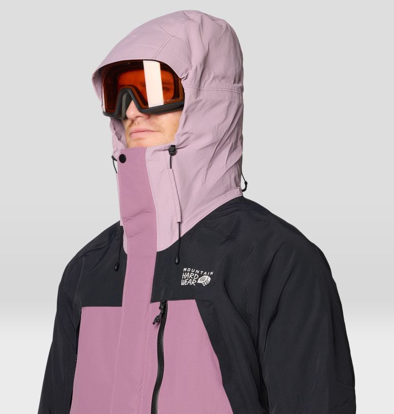 Men's First Tracks Insulated Jacket, Color: Dark Daze, Daze, Black, image 8