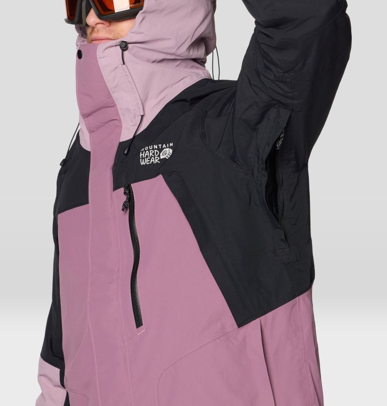 Men's First Tracks Insulated Jacket, Color: Dark Daze, Daze, Black, image 11