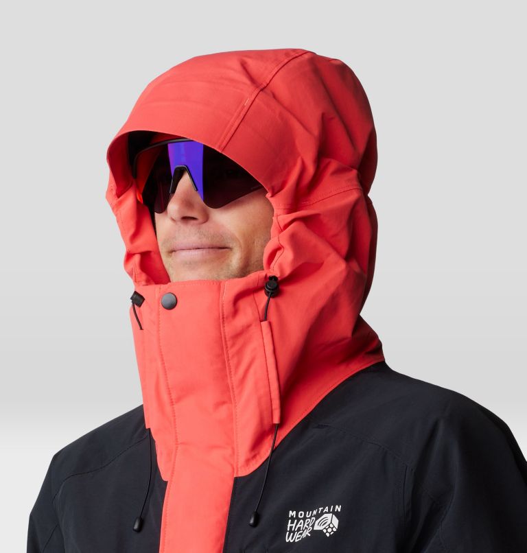 Men's First Tracks Insulated Jacket, Color: Solar Pink, Black, image 5