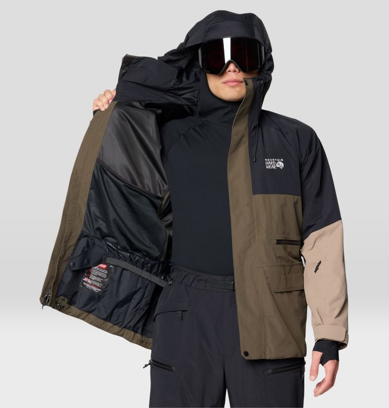 Men's First Tracks Jacket, Color: Ridgeline, Dunes, Black, image 5